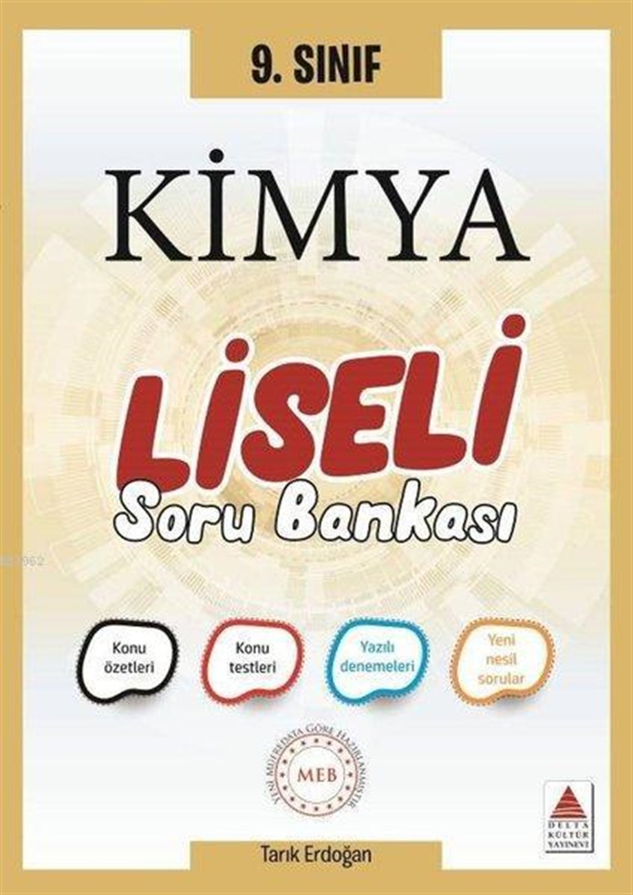 Delta Kültür Yayınları 9. Sınıf Kimya Liseli Soru Bankası Delta Kültür 