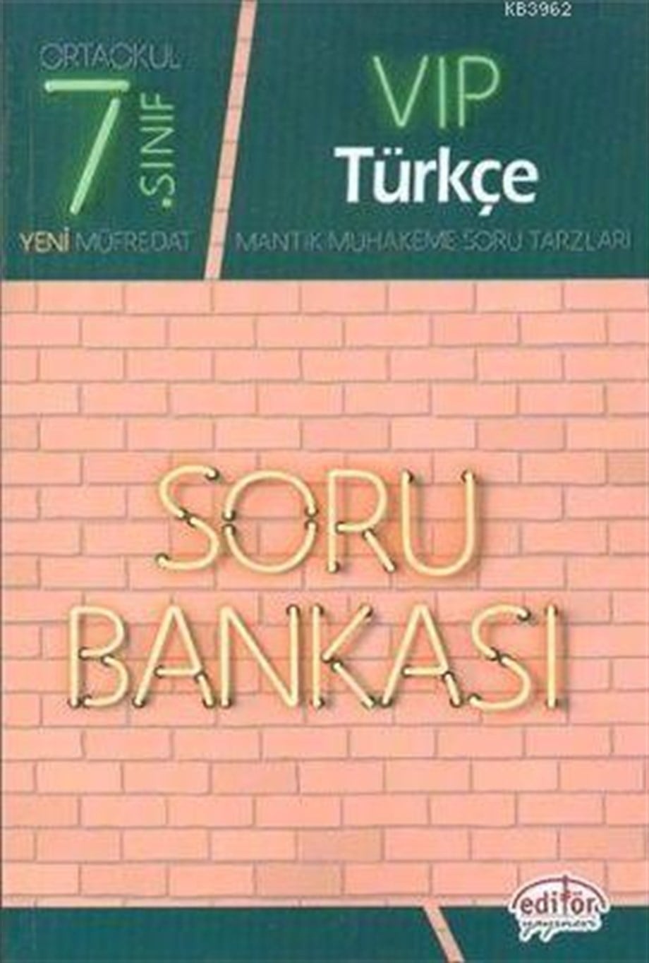 Editör Yayınları 7. Sınıf VIP Türkçe Soru Bankası Editör 