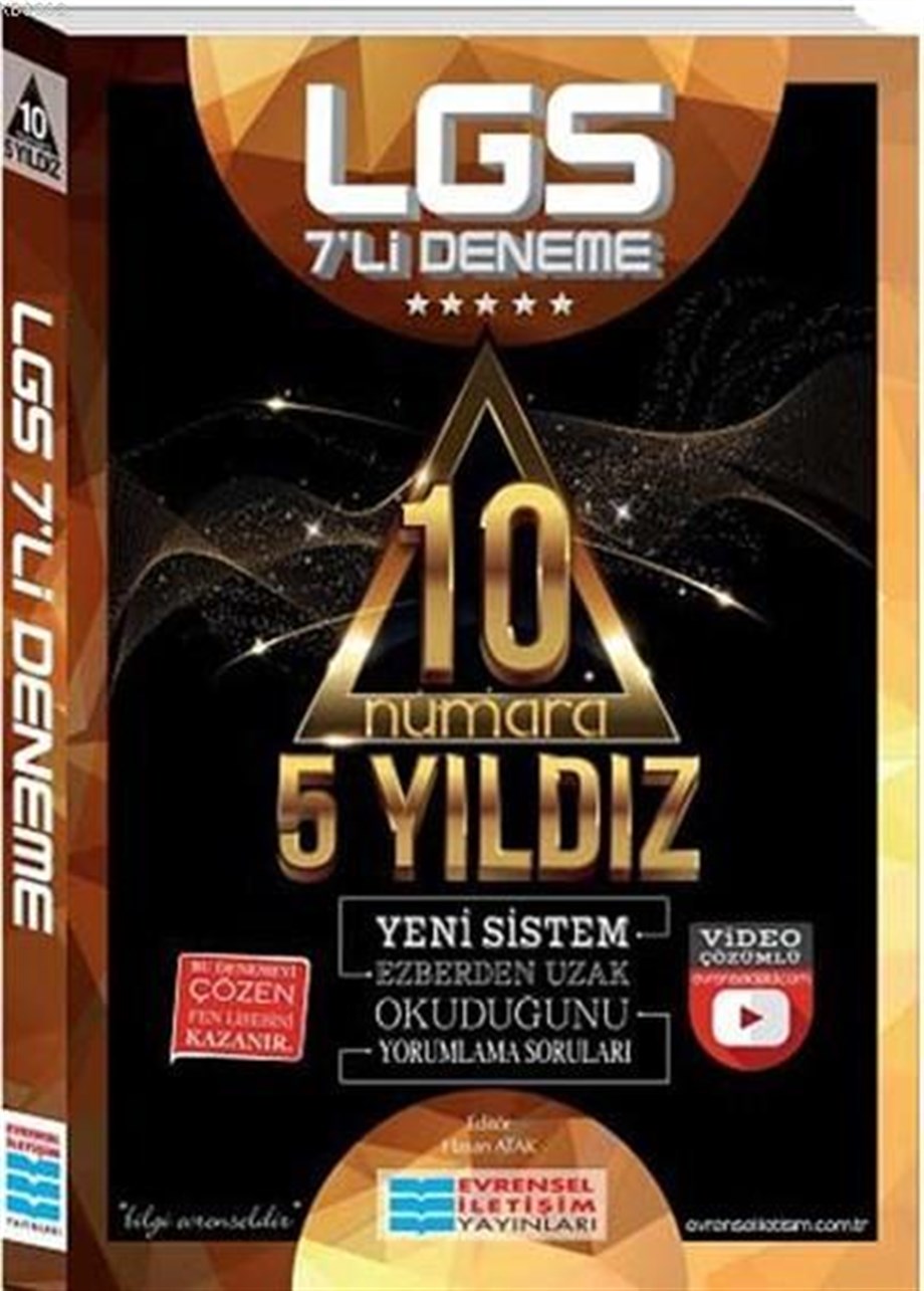 Evrensel İletişim Yayınları 8. Sınıf LGS 7 li 10 Numara 5 Yıldız Deneme Sınavı Evrensel İletişim 