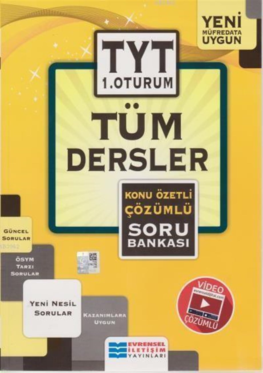 Evrensel İletişim Yayınları TYT Tüm Dersler Konu Özetli Çözümlü Soru Bankası Evrensel İletişim 