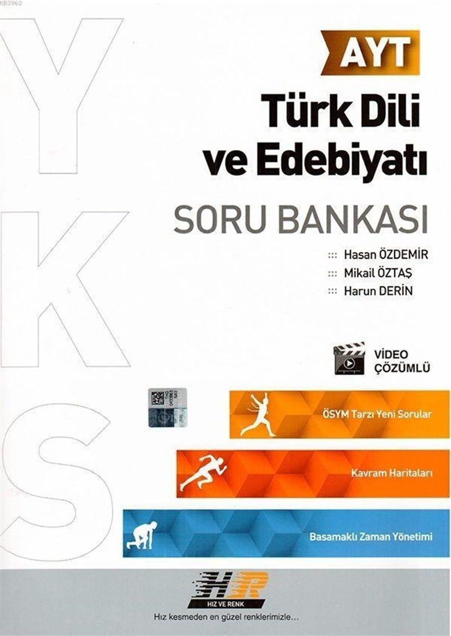 Hız ve Renk Yayınları AYT Türk Dili ve Edebiyatı Soru Bankası Hız ve Renk 