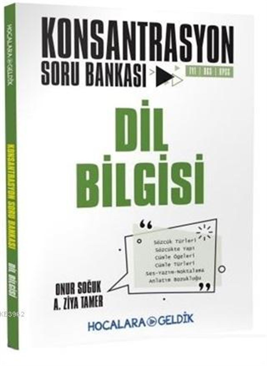 Hocalara Geldik Yayınları Dil Bilgisi Konsantrasyon Soru Bankası Hocala