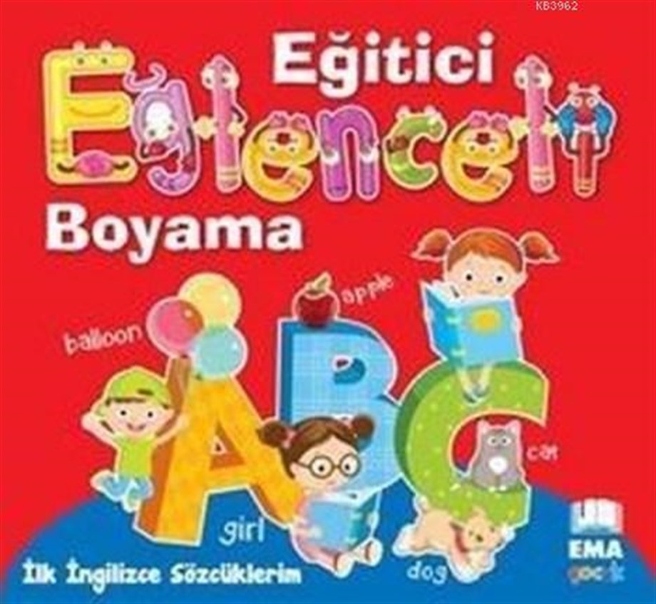 İlk İngilizce Sözcüklerim - Eğlenceli Eğitici Boyama