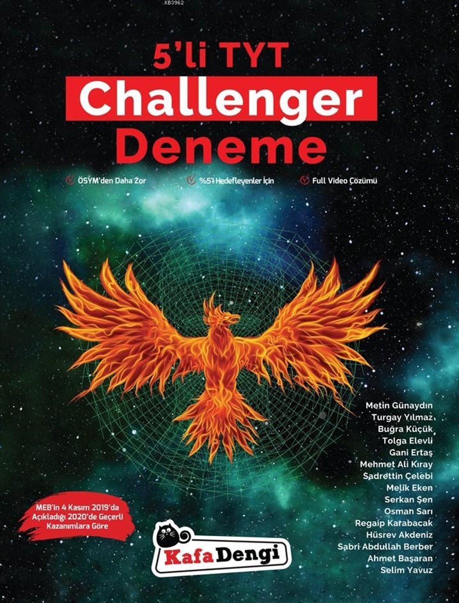 Kafa Dengi Yayınları TYT 5 li Challenger Deneme Kafa Dengi 