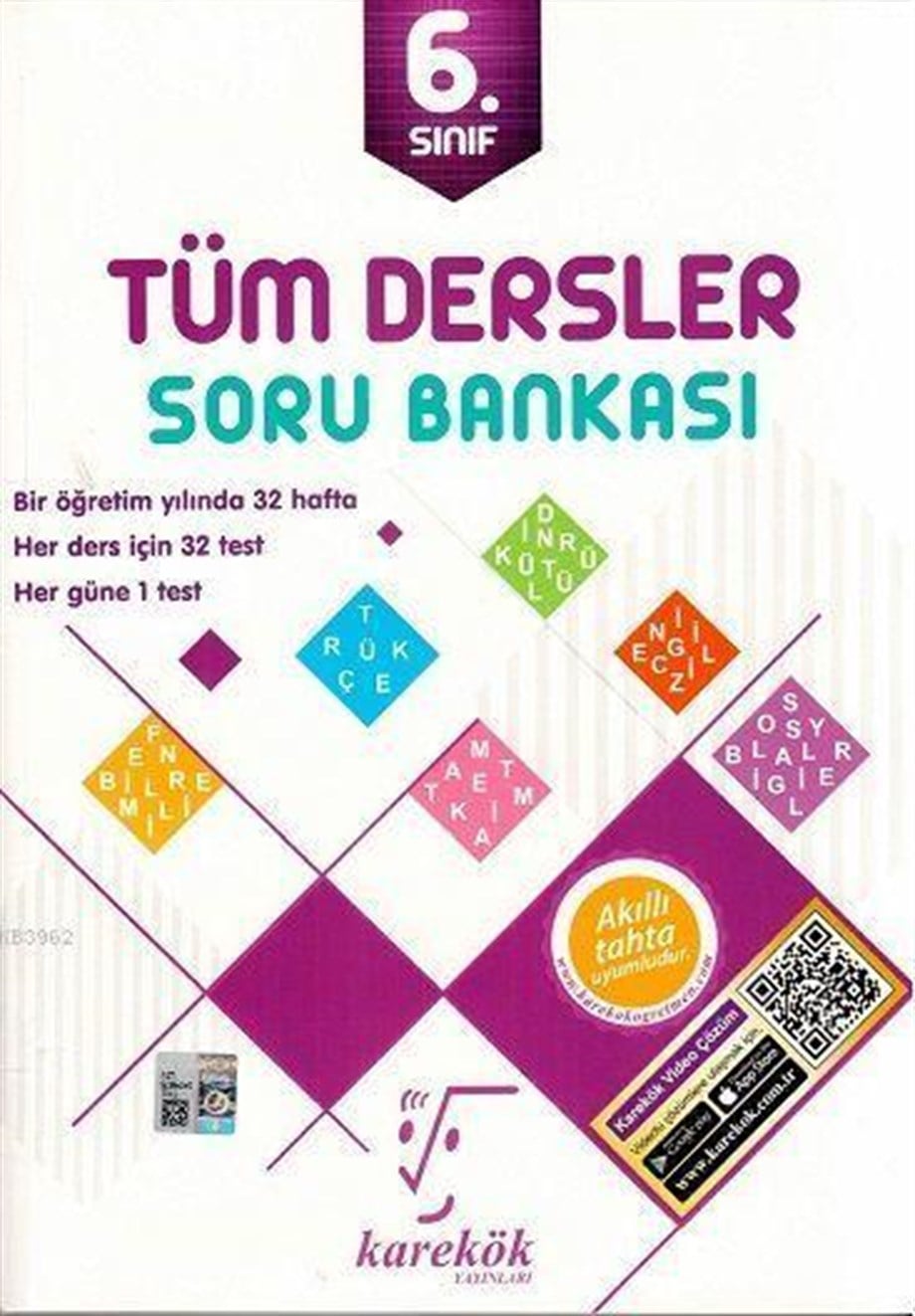 Karekök Yayınları 6. Sınıf Tüm Dersler Soru Bankası Karekök 