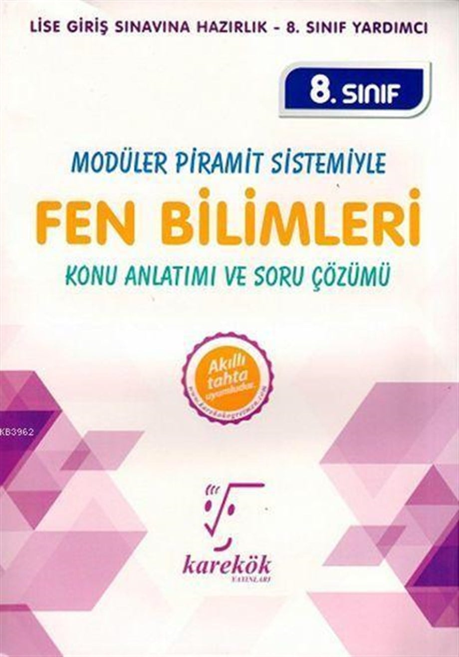 Karekök Yayınları 8. Sınıf LGS Fen Bilimleri Konu Anlatımı ve Soru Çözümü Karekök 