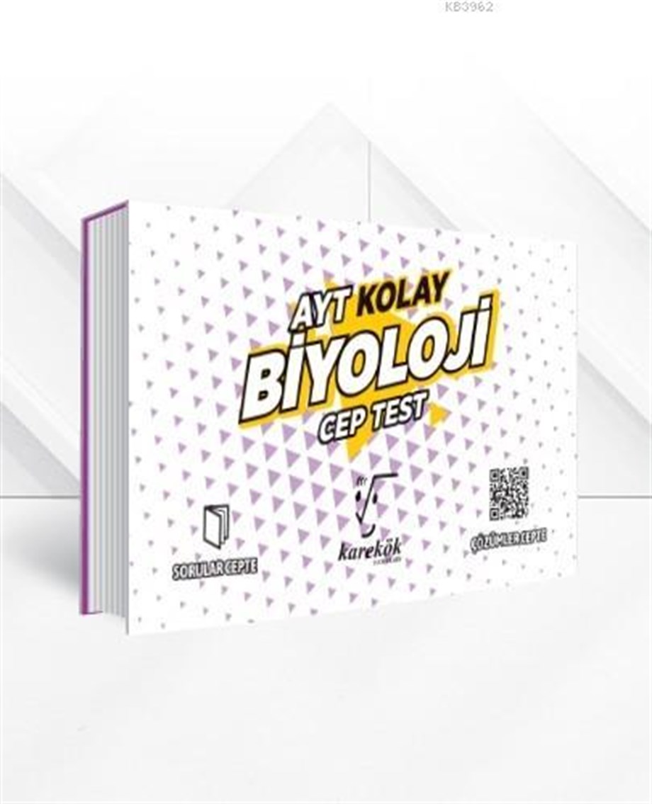 Karekök Yayınları AYT Biyoloji Kolay Cep Test Karekök 