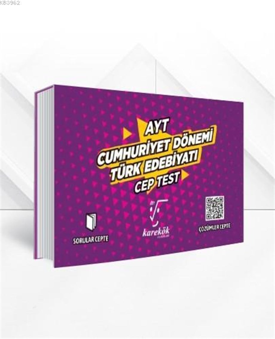 Karekök Yayınları AYT Cumhuriyet Dönemi Türk Edebiyatı Cep Test Karekök 