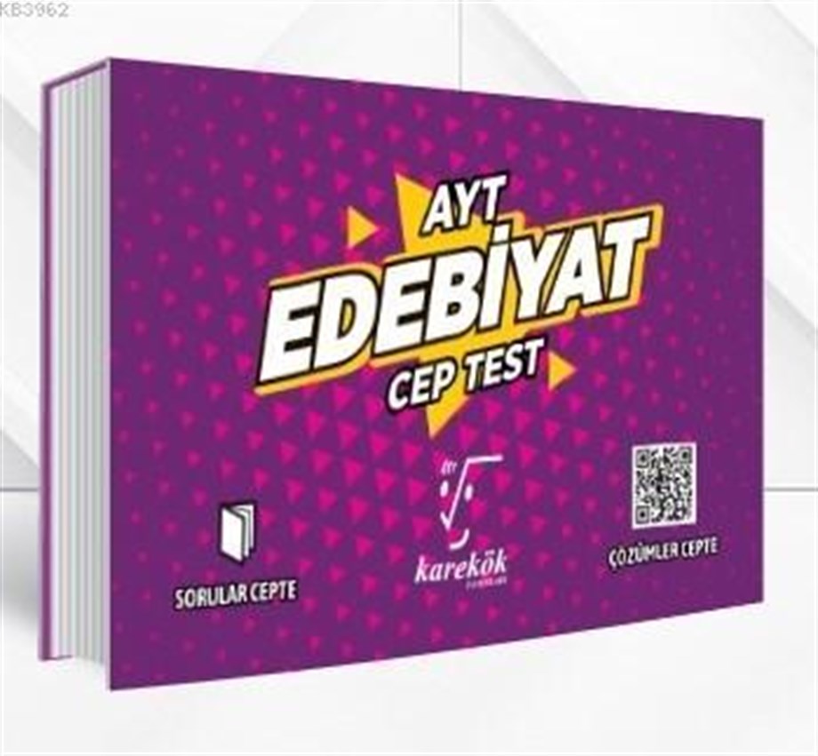 Karekök Yayınları AYT Edebiyat Cep Test Karekök 