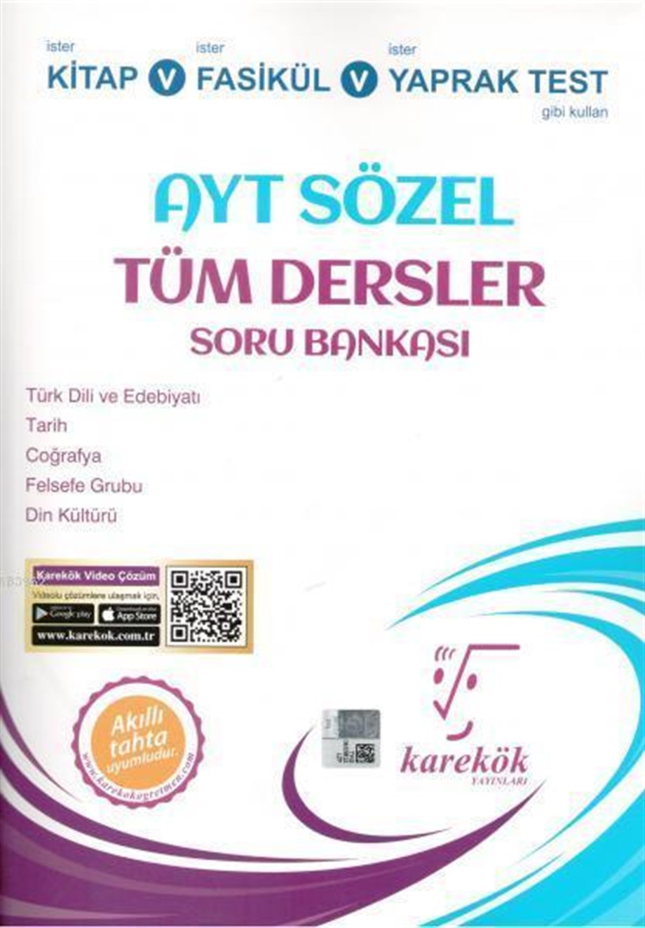 Karekök Yayınları AYT Sözel Tüm Dersler Soru Bankası Karekök 