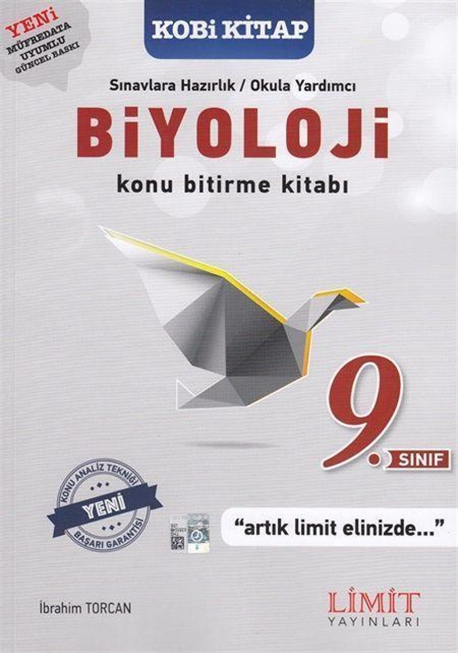 Limit Yayınları 9. Sınıf Biyoloji Konu Bitirme Kitabı Limit 