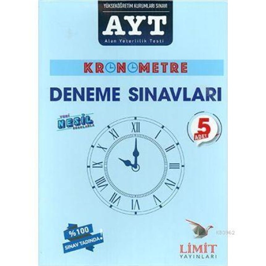 Limit Yayınları AYT Kronometre Deneme Sınavları 5 Adet Limit 