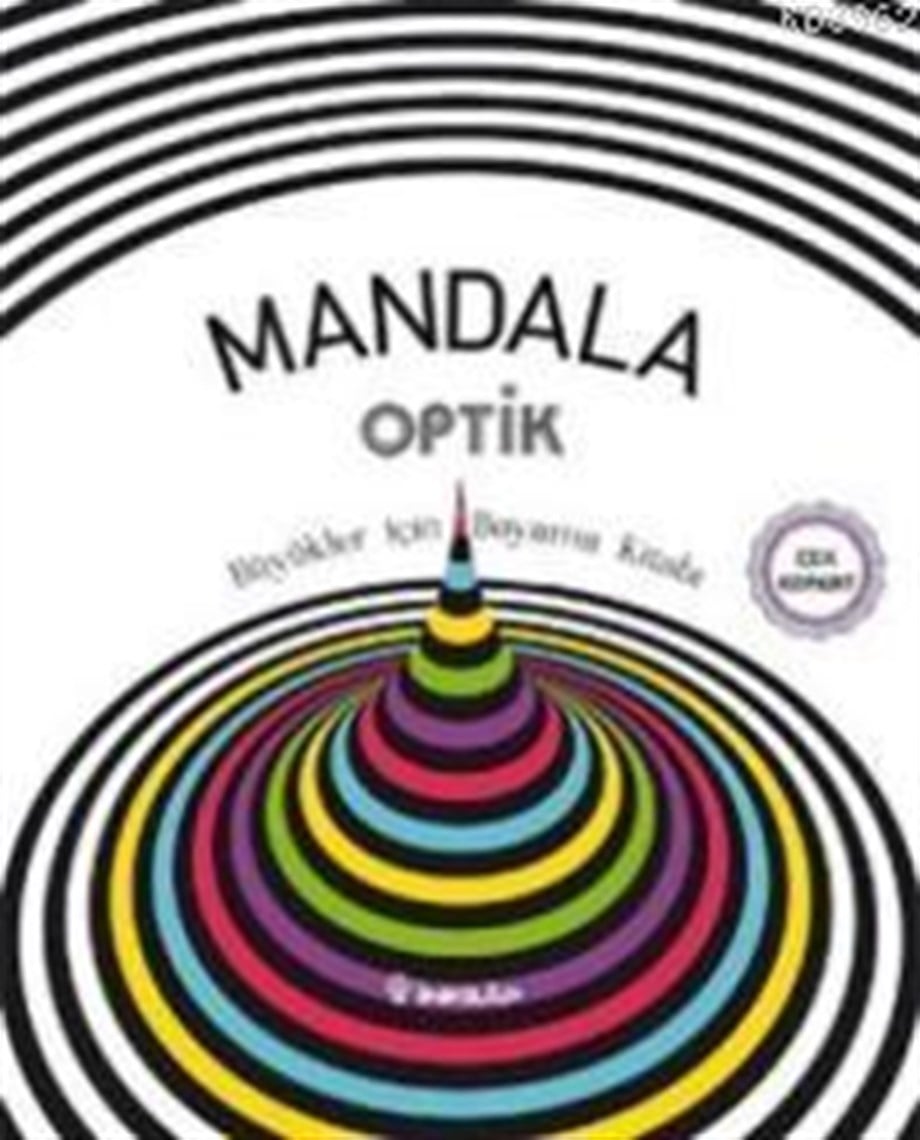 Mandala Optik - Büyükler İçin Boyama Kitabı