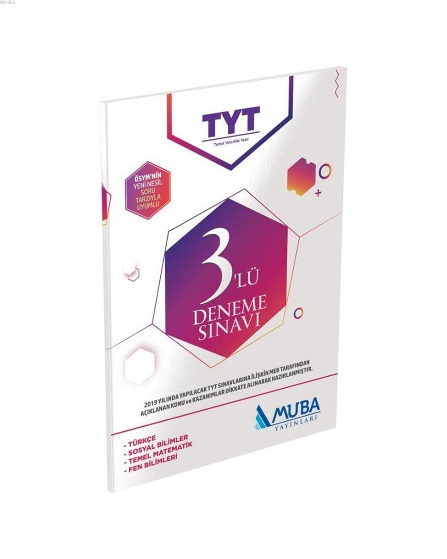 Muba Yayınları TYT 3 lü Deneme Sınavı Muba 