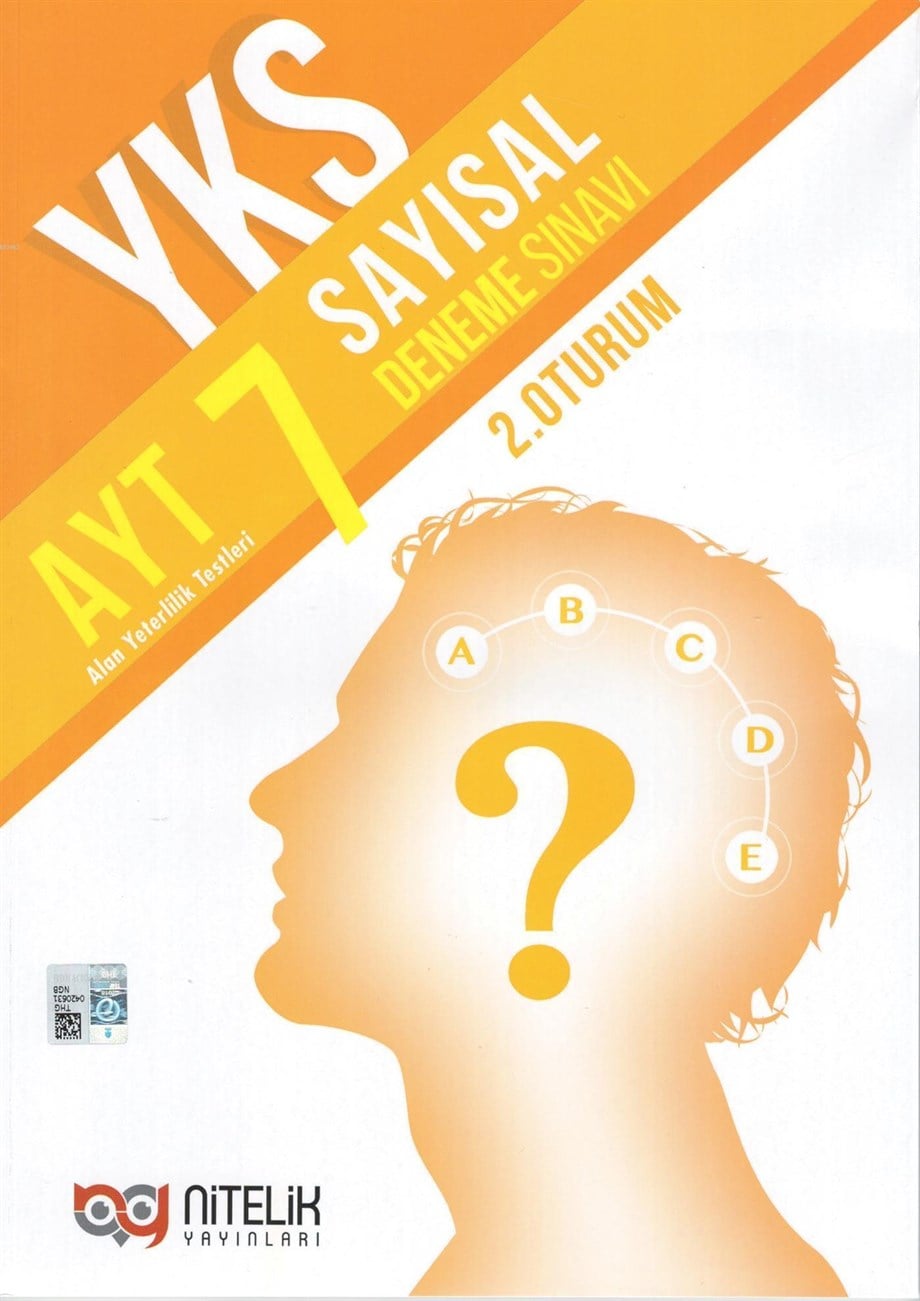 Nitelik Yayınları AYT Sayısal 7 Deneme Sınavı Nitelik 