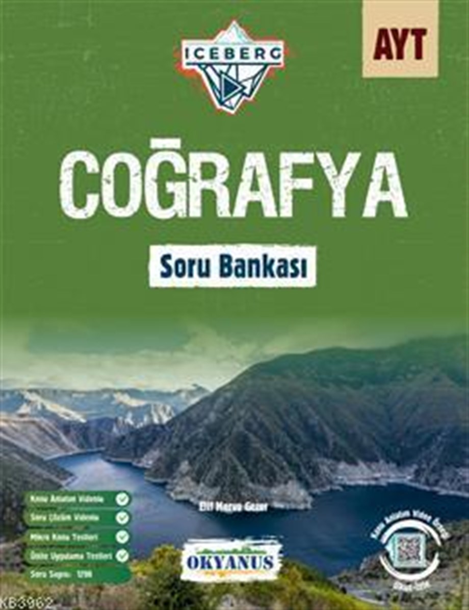 Okyanus Yayınları AYT Coğrafya Iceberg Soru Bankası Okyanus Y