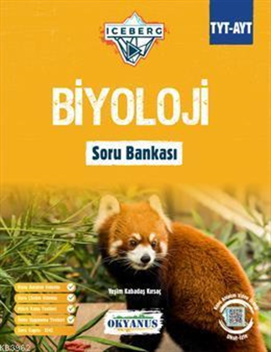 Okyanus Yayınları TYT AYT Biyoloji Iceberg Soru Bankası Okyanus Y