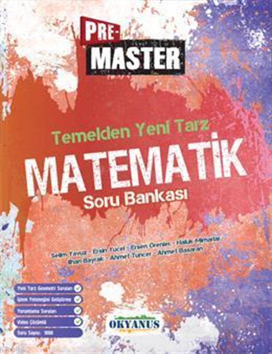 Okyanus Yayınları TYT Pre Master Matematik Temelden Yeni Tarz Soru Bankası Okyanus Y