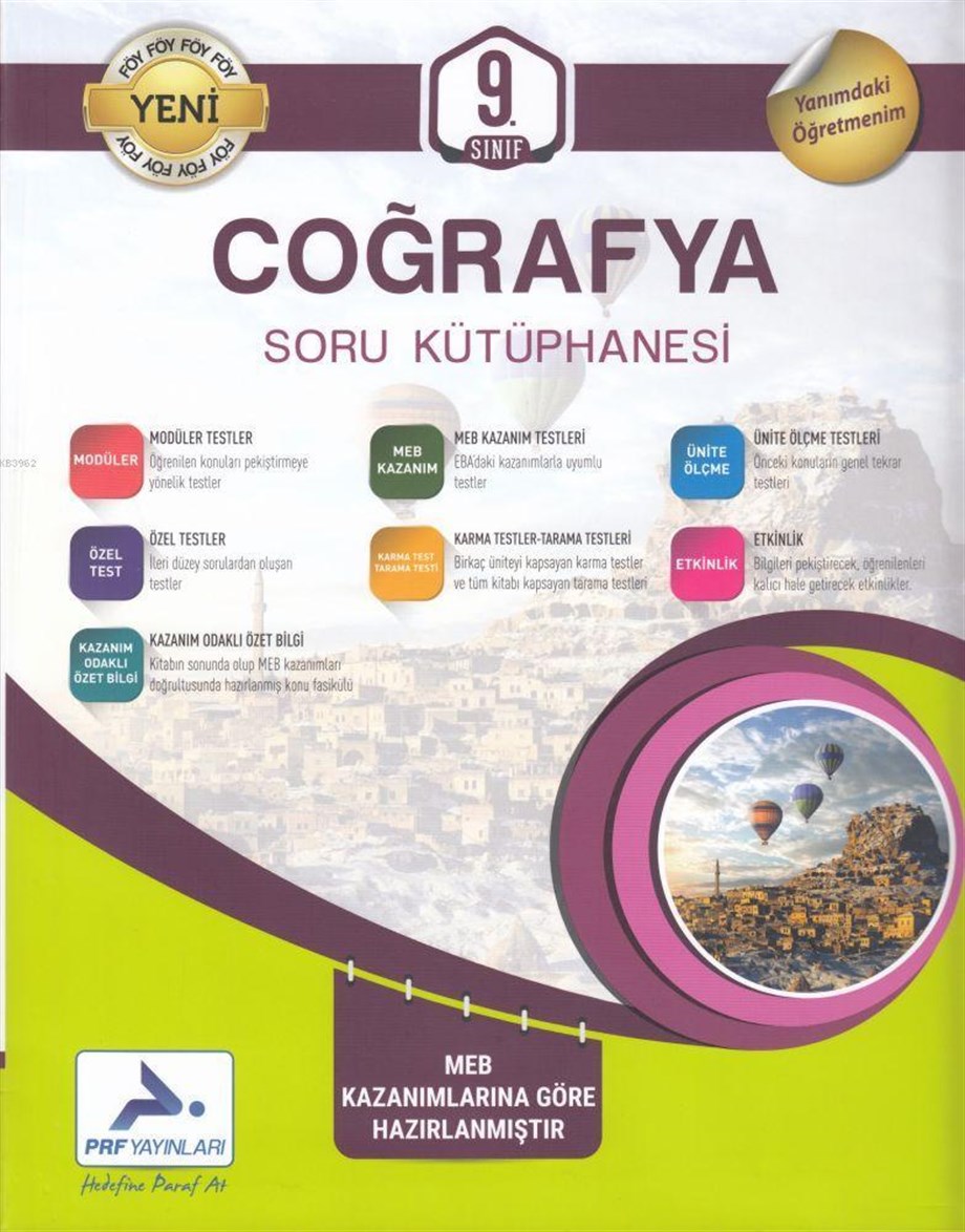 Paraf Yayınları 9. Sınıf Coğrafya Soru Kütüphanesi Paraf 