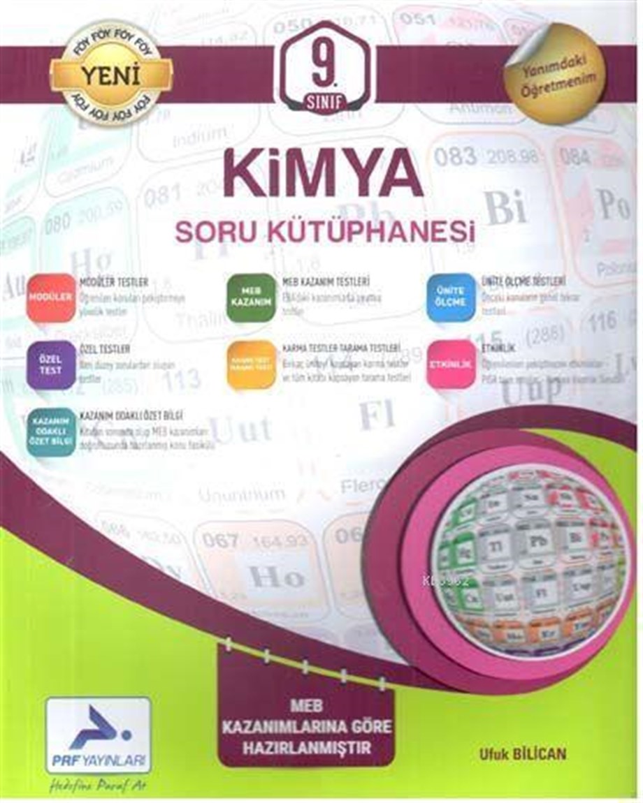 Paraf Yayınları 9. Sınıf Kimya Soru Kütüphanesi Paraf 