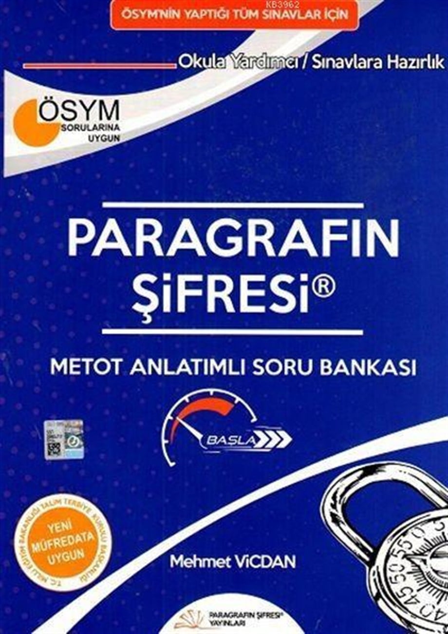Paragrafın Şifresi Yayınları ÖSYM nin Yaptığı Tüm Sınavlar için Paragrafın Şifresi Metot Anlatımlı Soru Bankası Paragrafın Şifresi 