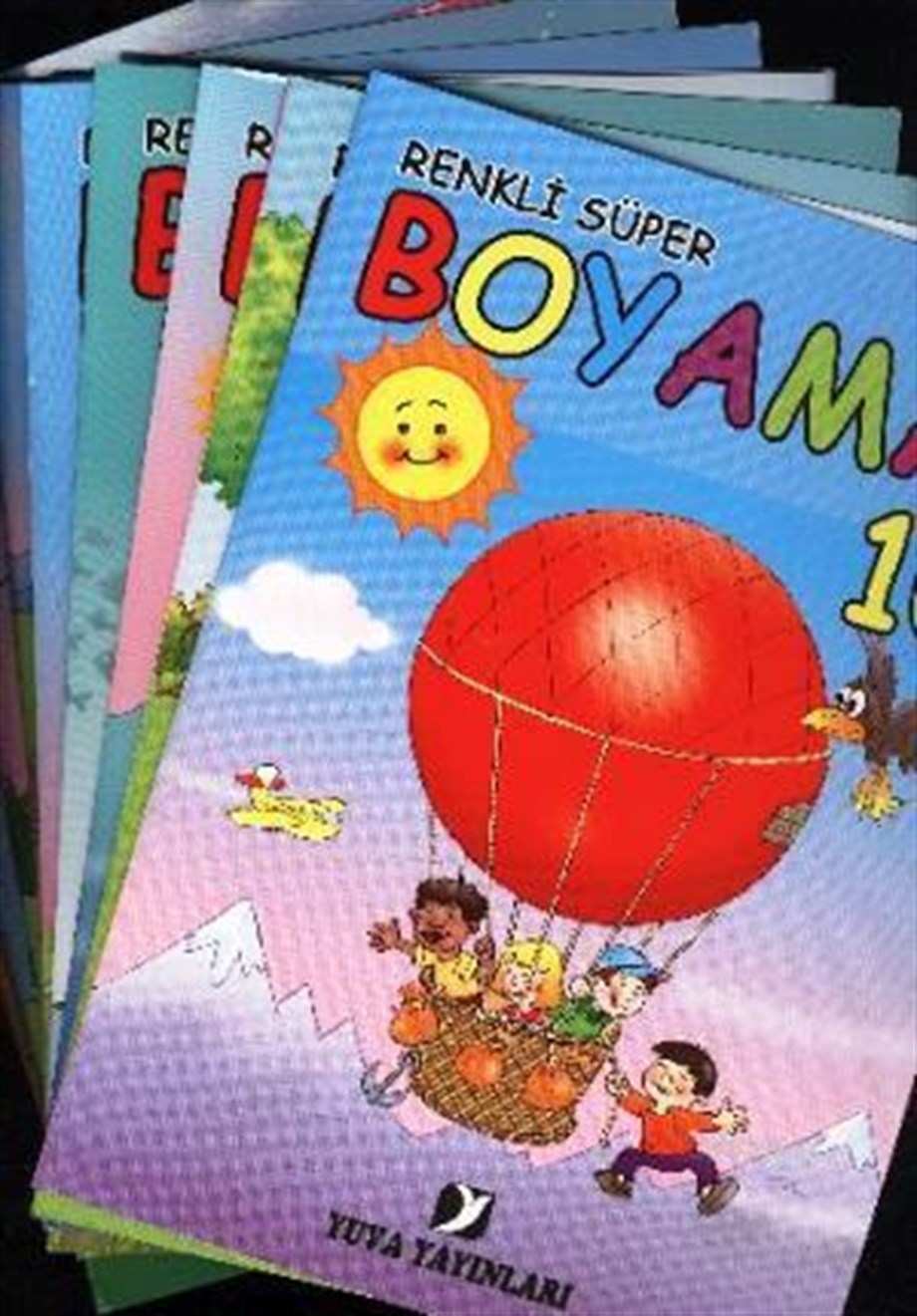 Renkli Süper Boyama Kitabı İnce 10 Kitap