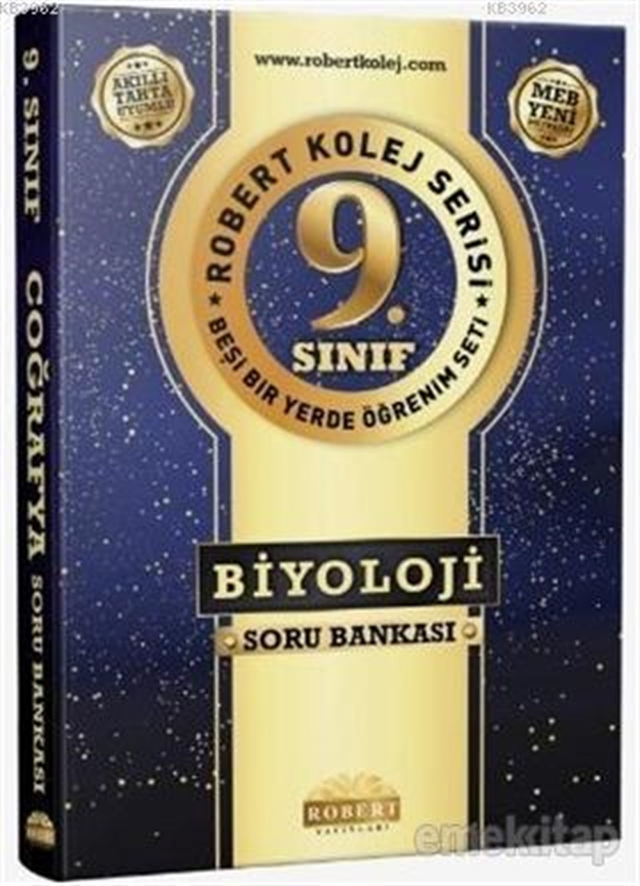 Robert Yayınları 9. Sınıf Biyoloji Kolej Serisi Soru Bankası Robert 