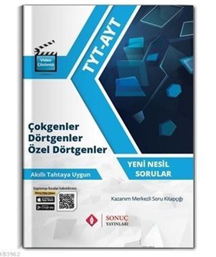 Sonuç Yayınları TYT AYT Çokgenler Dörtgenler ve Özel Dörtgenler Sonuç 