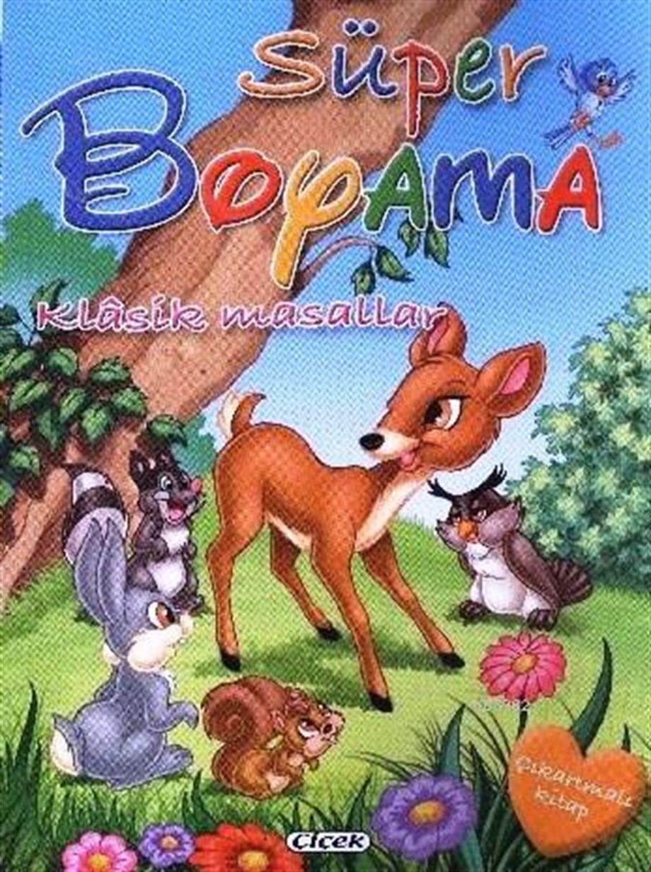 Süper Boyama - Klasik Masallar; Çıkartmalı Kitap