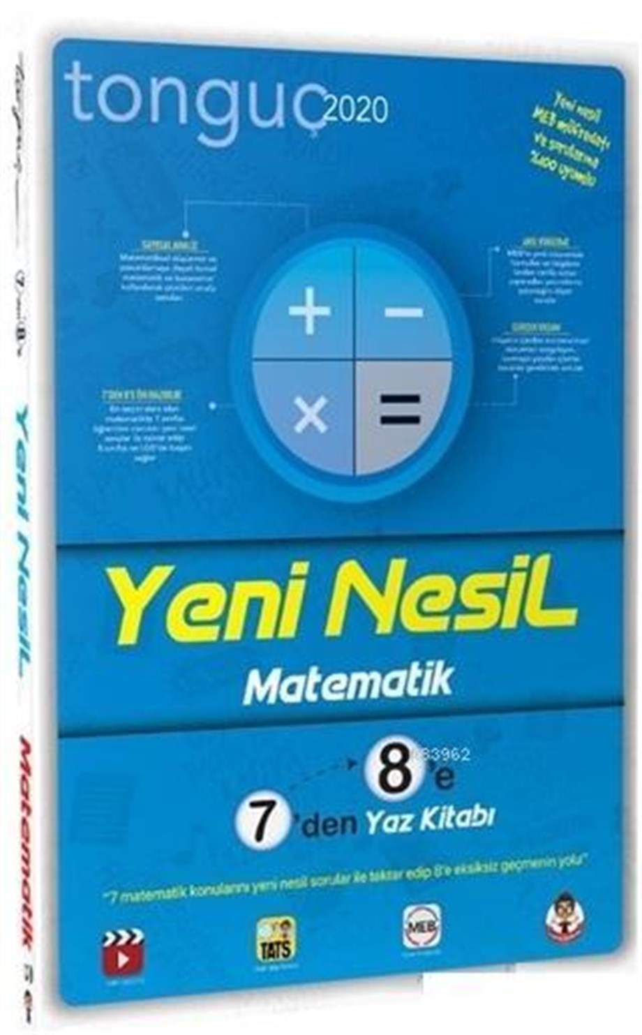 Tonguç Yayınları 7 den 8 e Yeni Nesil Matematik Yaz Kitabı Tonguç 