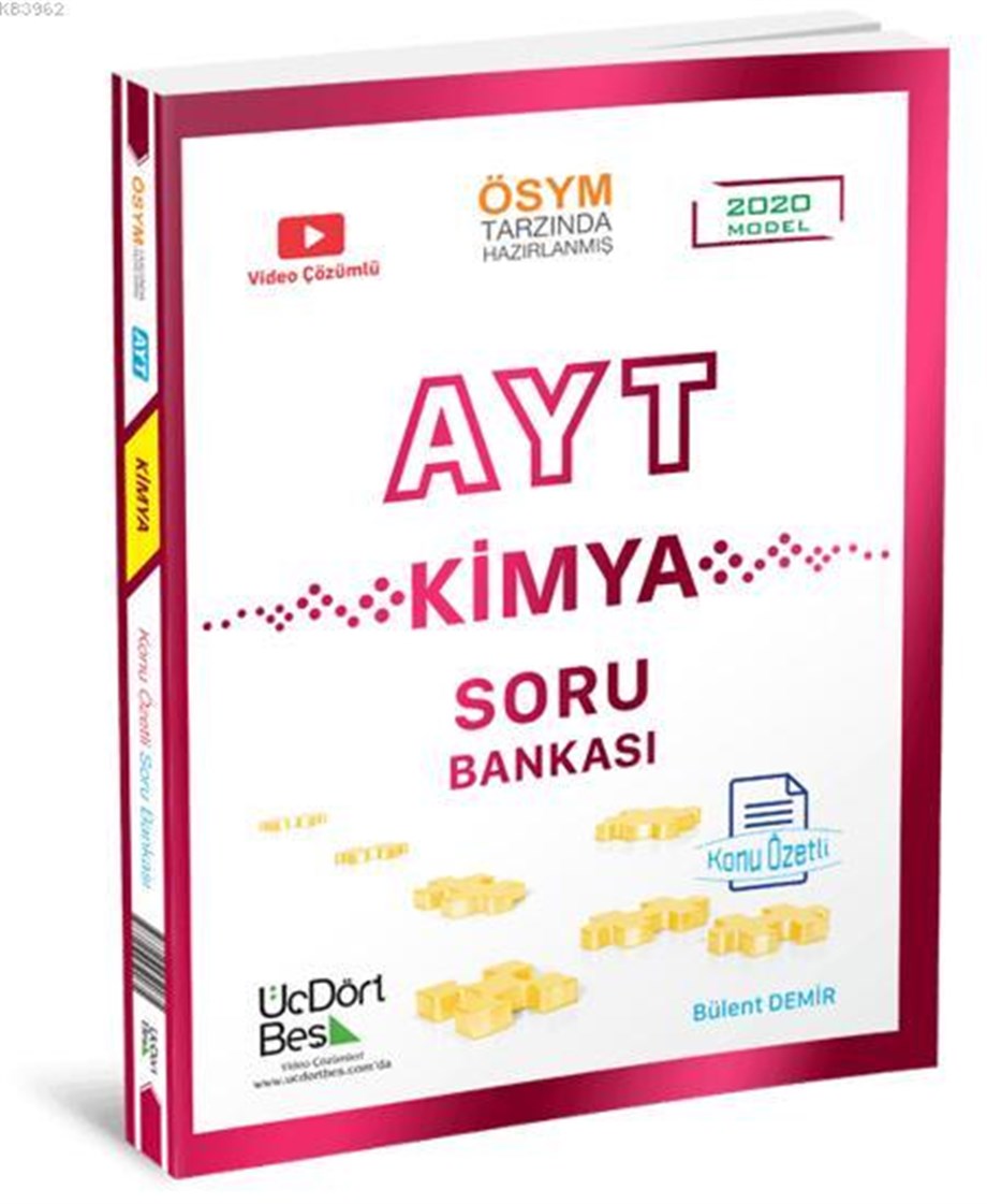 Üç Dört Beş Yayınları AYT Kimya Soru Bankası Üç Dört Beş 