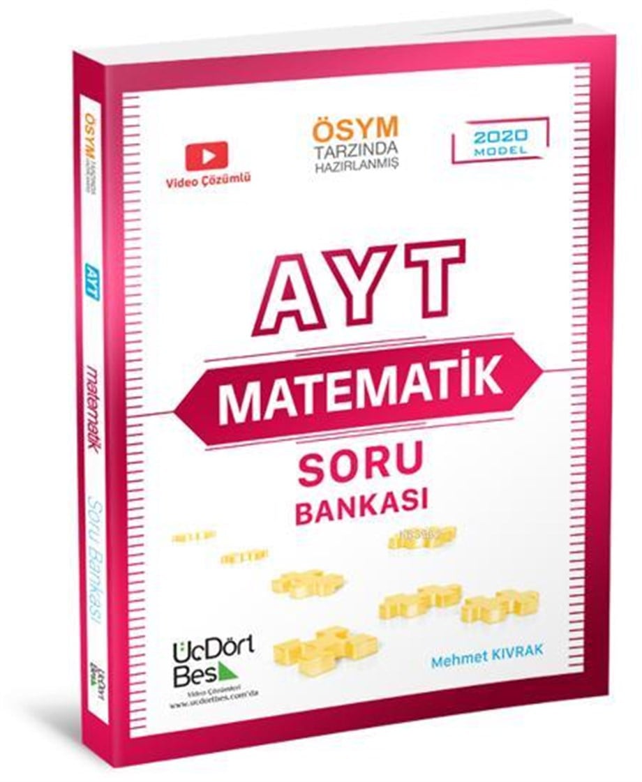 Üç Dört Beş Yayınları AYT Matematik Soru Bankası 2020 Model Üç Dört Beş 