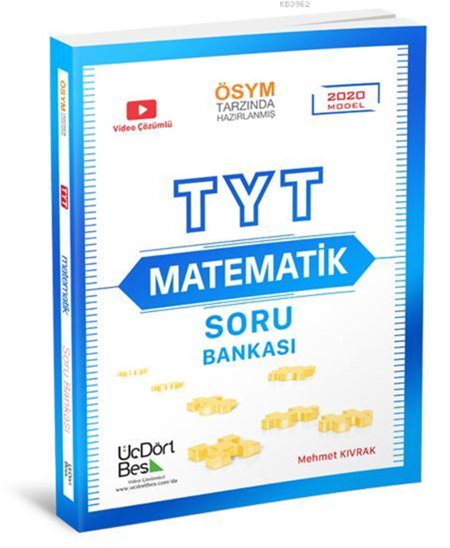 Üç Dört Beş Yayınları TYT Matematik Soru Bankası 2021 Model Üç Dört Beş 