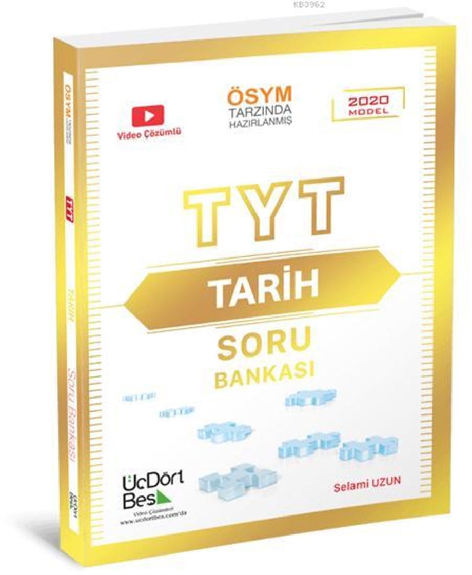 Üç Dört Beş Yayınları TYT Tarih Soru Bankası Üç Dört Beş 