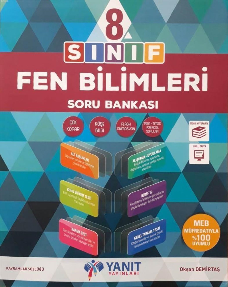 Yanıt Yayınları 8. Sınıf LGS Fen Bilimleri Soru Bankası Yanıt 
