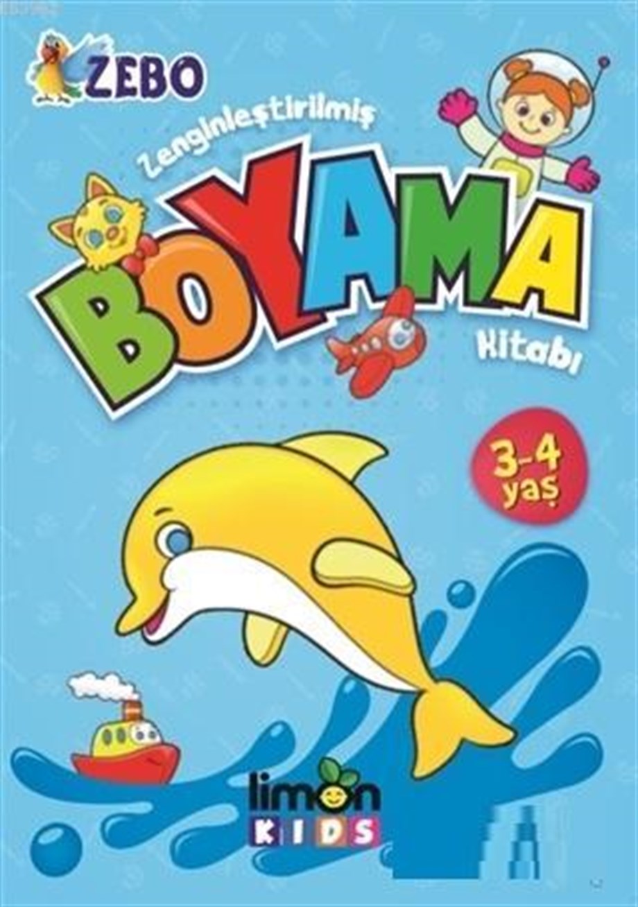Zenginleştirilmiş Boyama Kitabı 3 - 4 Yaş