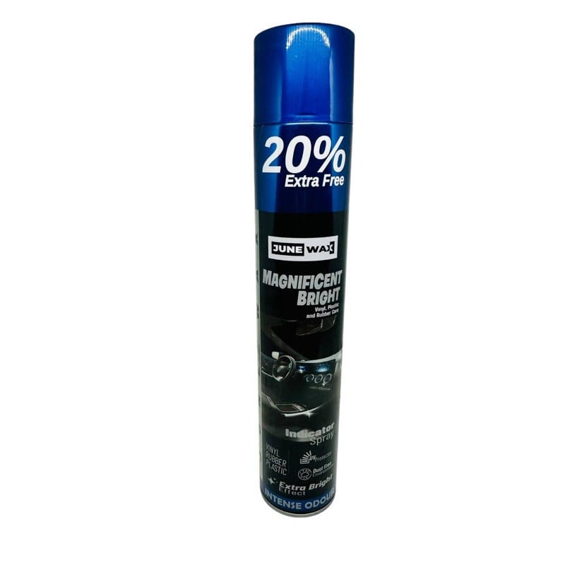 JuneWax Magnificent Bright Vinil , Plastik Ve Lastik Parlatıcı Koruyucu Aerosol 750ml