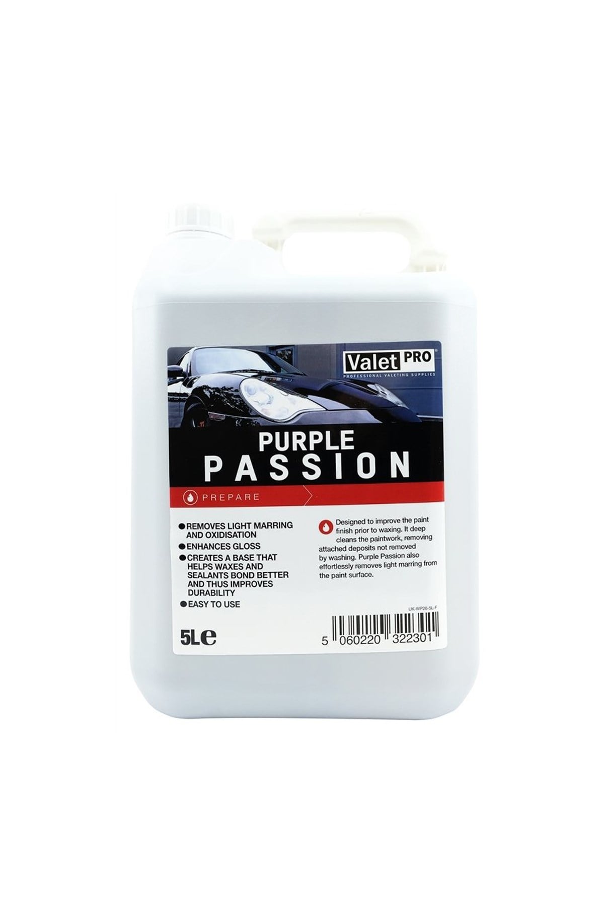 RM Polish Valet Pro Purple Passion Yüzey Temizleyici Cila 5LT