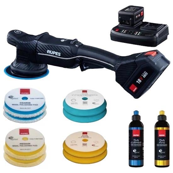 Rupes Ibrid HLR15 Kit – Çift Bataryalı Orbital Polisaj Makinesi Seti
