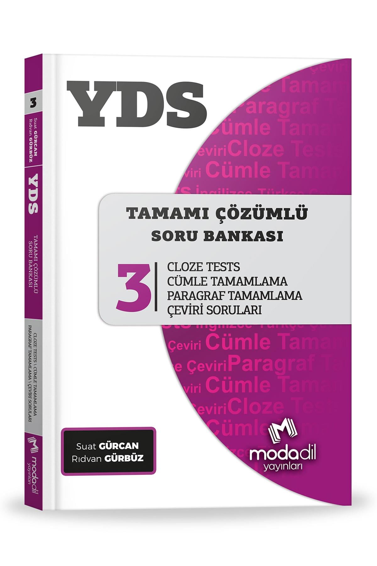 YDSYDS Tamamı Çözümlü Soru Bankası 3MODADİL Yayınları
