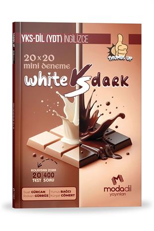 Deneme Sınavı (80 Soru)YKS-DİL Thumbs Up - 20x20 Mini Deneme - White VS DarkMODADİL Yayınları