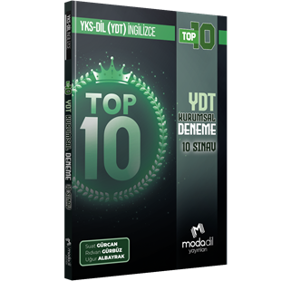 Deneme SınavıYKSDİL (YDT) - TOP 10 - KURUMSAL DENEME - 10 SINAVMODADİL Yayınları