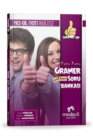 YDT (YKS-DİL)YKS-DİL Thumbs Up - Konu Konu Gramer Soru Bankası (Çek-Kopar)MODADİL Yayınları