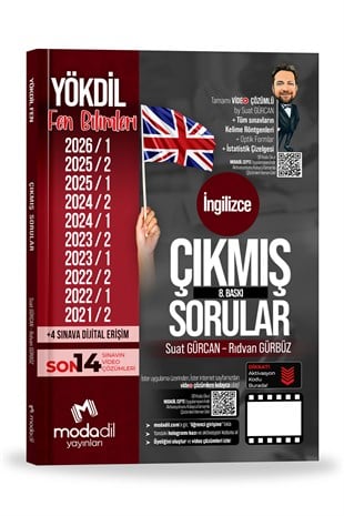 YÖKDİL FENYÖKDİL Fen Çıkmış Sorular Tamamı Video ÇözümlüMODADİL Yayınları