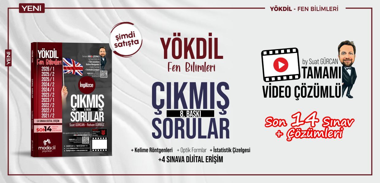 YÖKDİL Fen Çıkmış Sorular Tamamı Video Çözümlü