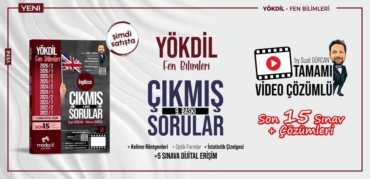 YÖKDİL Fen Çıkmış Sorular Tamamı Video Çözümlü