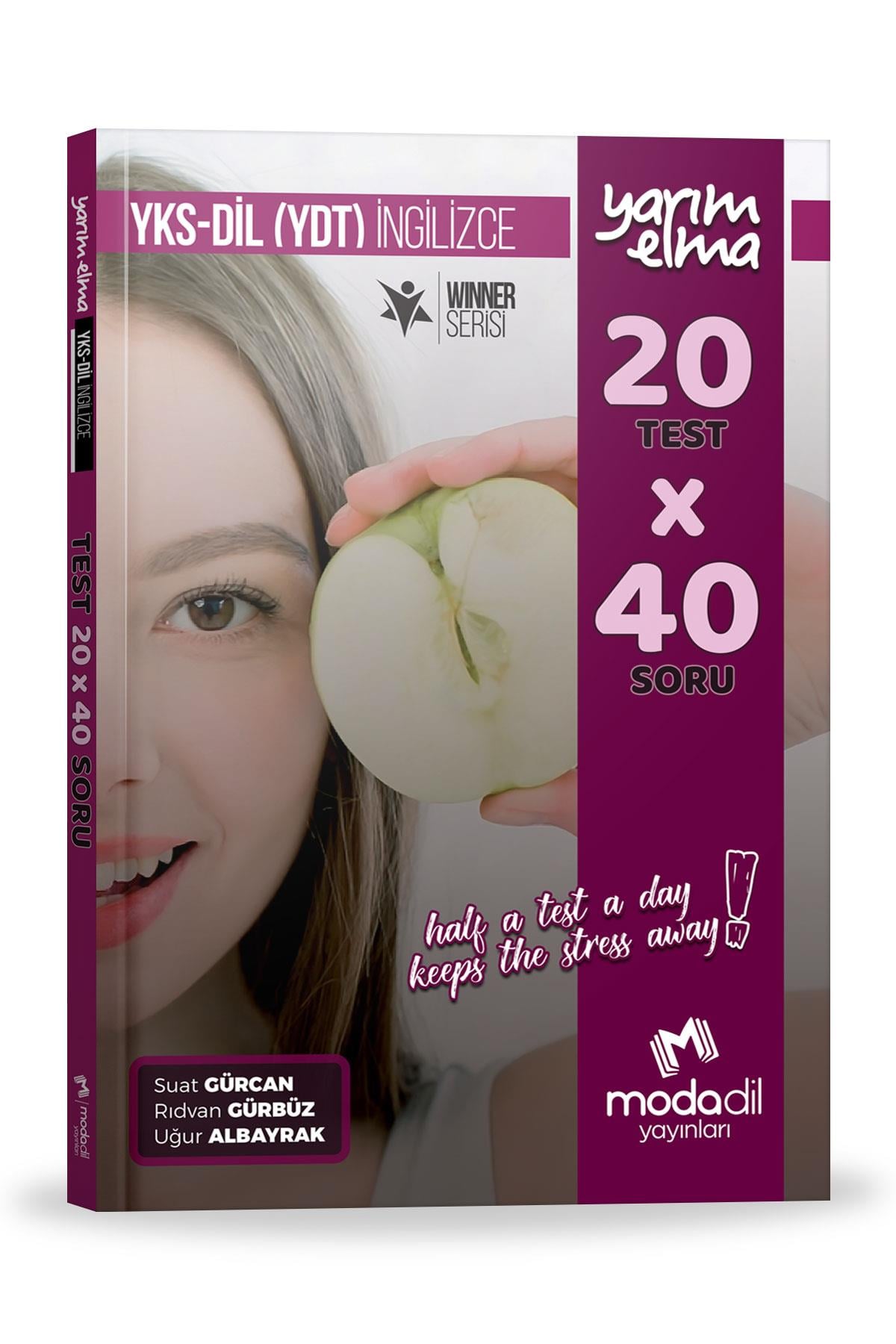 Deneme Sınavı (80 Soru)YKS-DİL (YDT) İNGİLİZCE - Yarım Elma - 20x40 - Mini TestMODADİL Yayınları