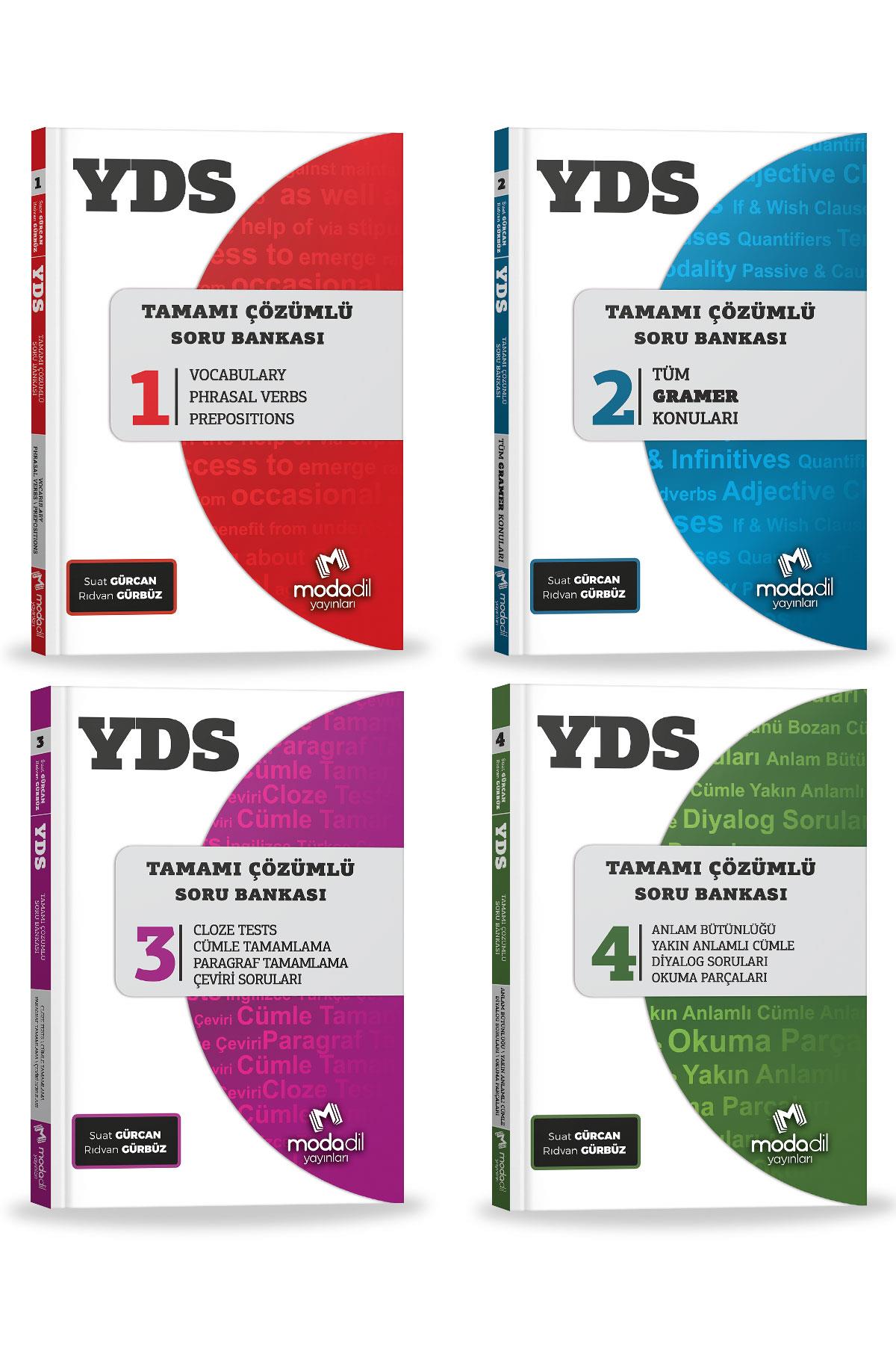 YDSYDS Tamamı Çözümlü Modüler Soru Bankası SetiMODADİL Yayınları