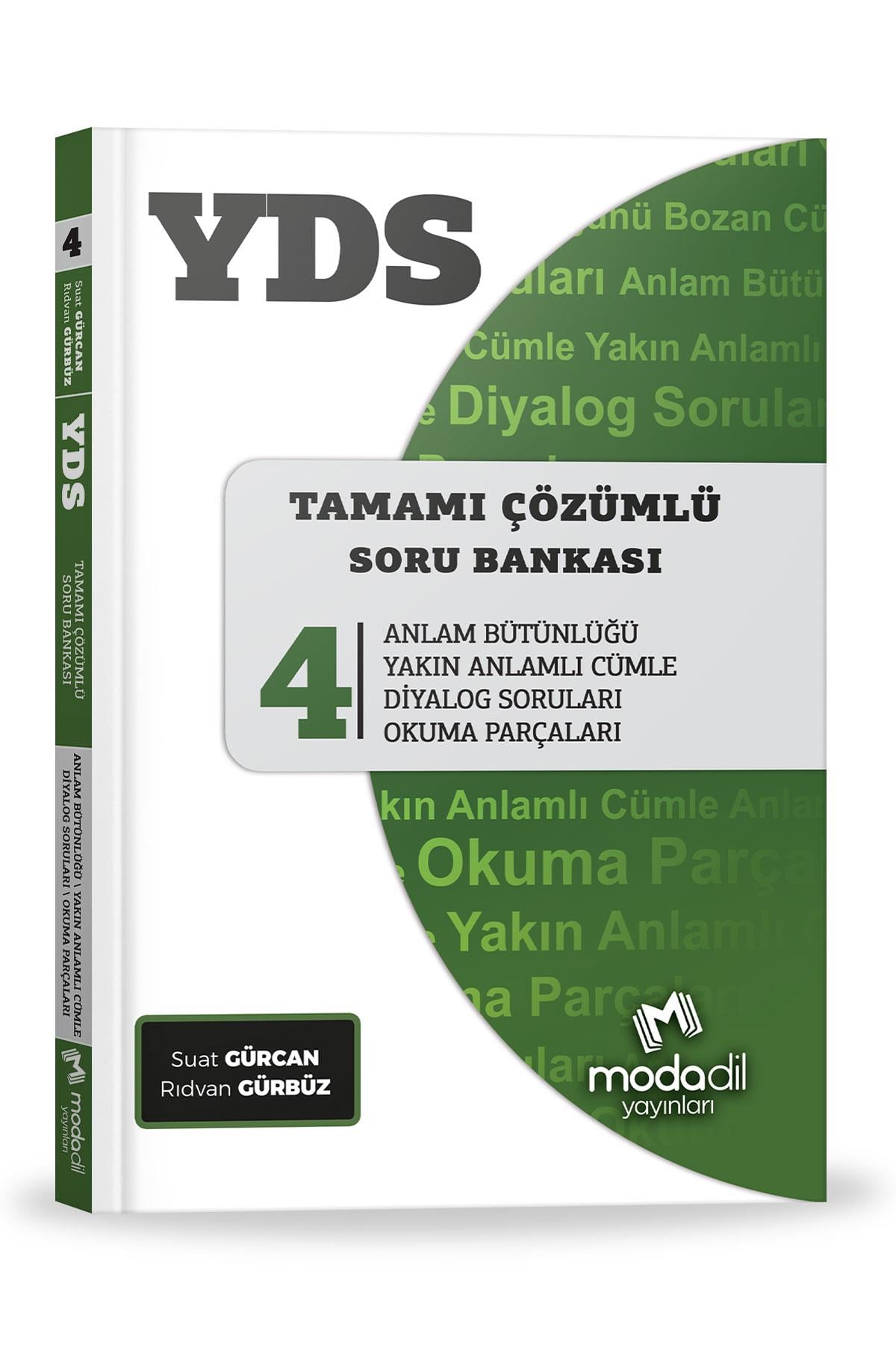 YDSYDS Tamamı Çözümlü Soru Bankası 4MODADİL Yayınları