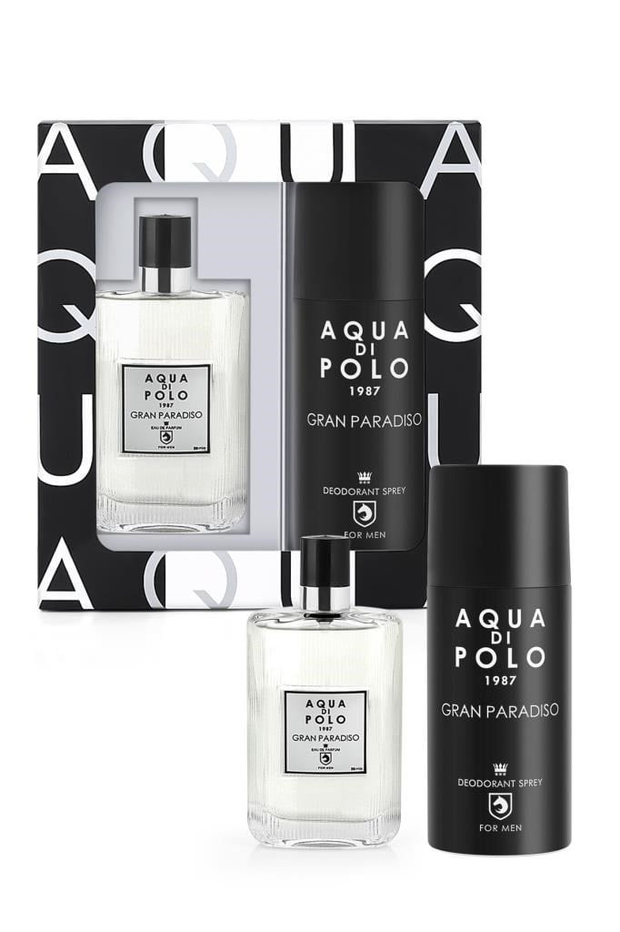 Aqua Di Polo 1987 Gran Paradiso EDP 50 ml Erkek Parfüm Seti